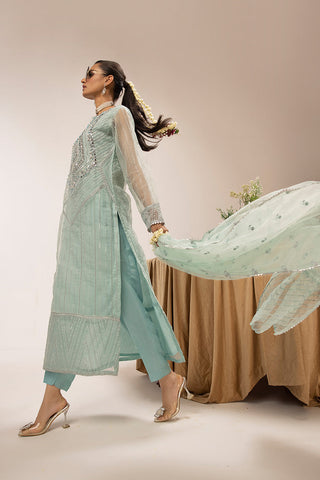 Ellena - 3-PC Stitched Fancy Embroidered Organza Suit