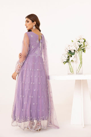 Embroidered Net Maxi Dress