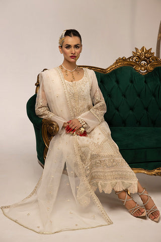 Ellena - 3-PC Stitched Fancy Embroidered Organza Suit