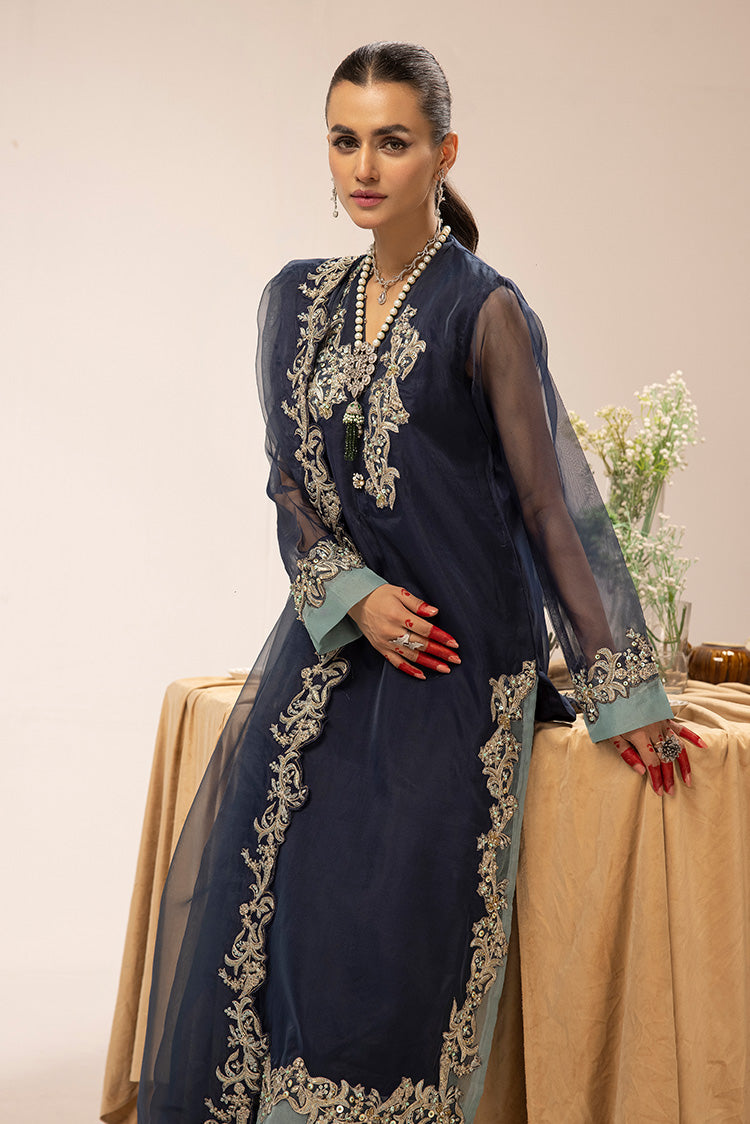 Picture of Ellena - 3-PC Stitched Fancy Embroidered Organza Suit - Available at Raja Sahib