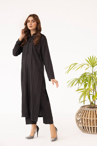 Ellena - 2-PC Stitched Dyed Raw Silk Suit