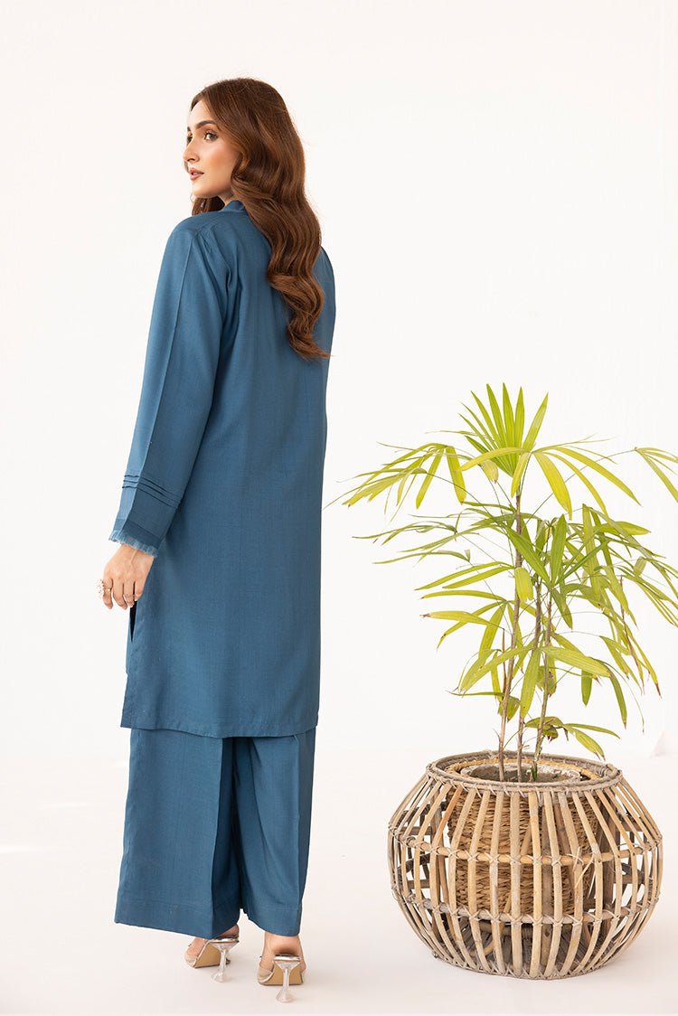 Picture of Ellena - 2-PC Stitched Dyed Raw Silk Suit - Available at Raja Sahib