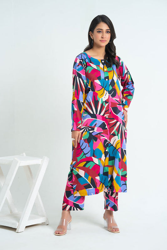 Picture of 2-PC Stitched Printed Marina Suit - Available at Raja Sahib