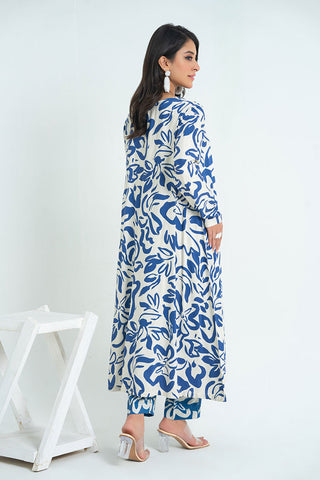 Ellena - 2-PC Stitched Printed Marina Suit