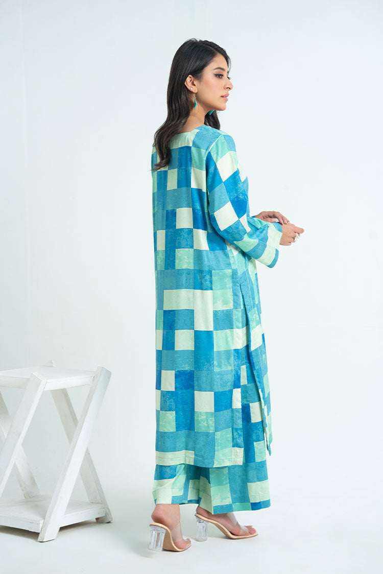 Picture of 2-PC Stitched Printed Marina Suit - Available at Raja Sahib