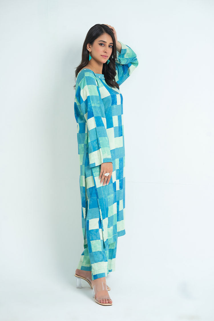 Picture of 2-PC Stitched Printed Marina Suit - Available at Raja Sahib