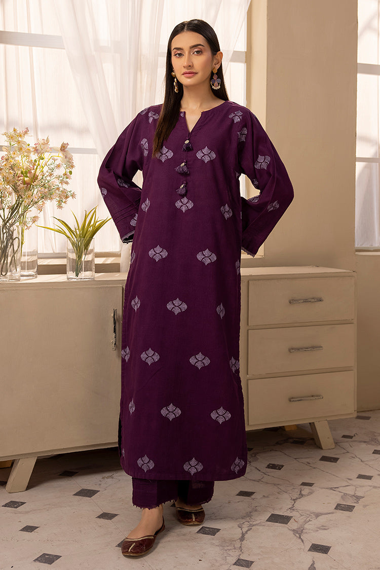 Picture of Ellena - 3-PC Stitched Embroidered Khaddar Suit - Available at Raja Sahib