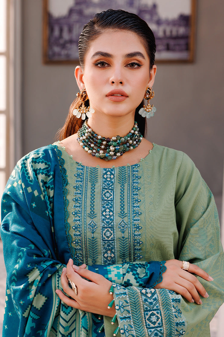 Picture of Ellena - 3-PC Unstitched Jacquard Suit - Available at Raja Sahib