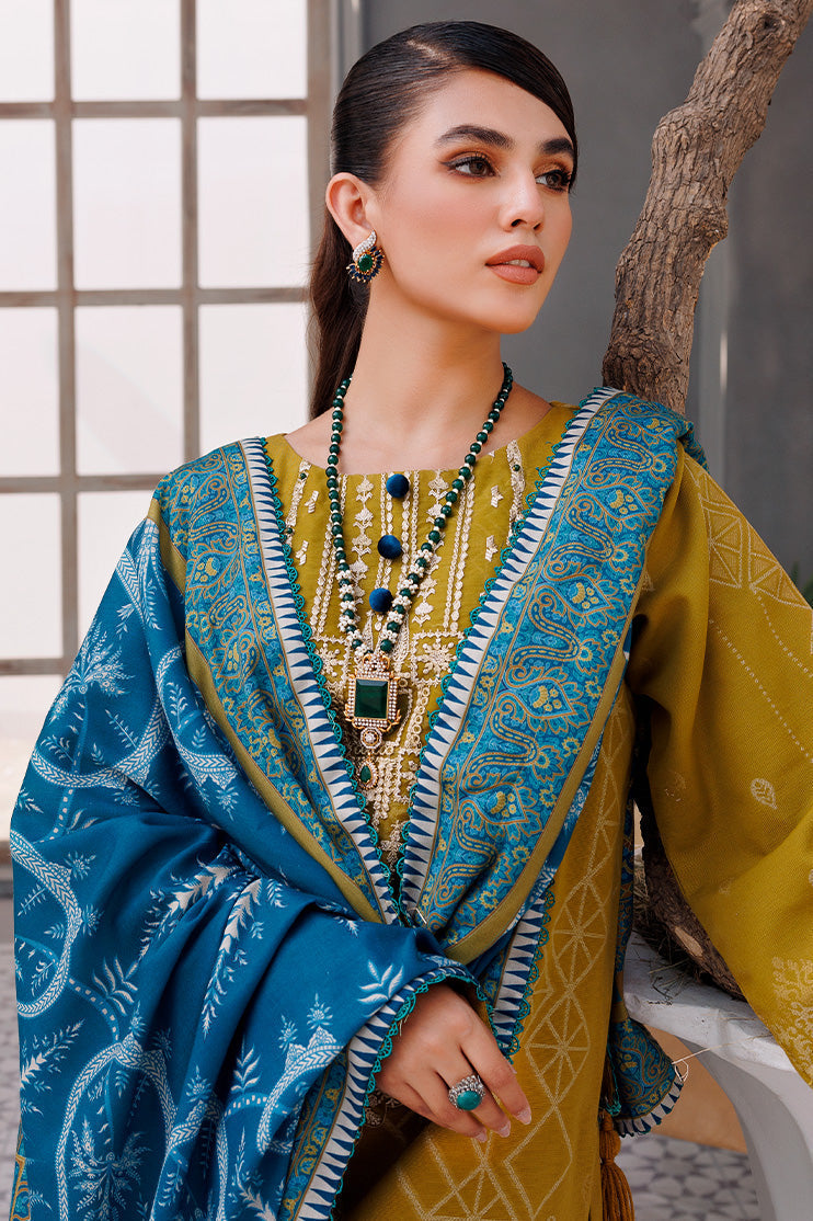 Picture of Ellena - 3-PC Unstitched Jacquard Suit - Available at Raja Sahib