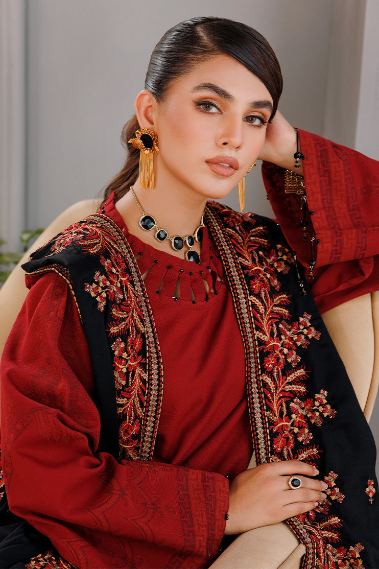 Picture of Ellena - 3-PC Unstitched Jacquard Suit - Available at Raja Sahib