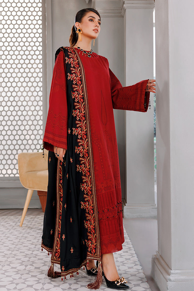 Picture of Ellena - 3-PC Unstitched Jacquard Suit - Available at Raja Sahib