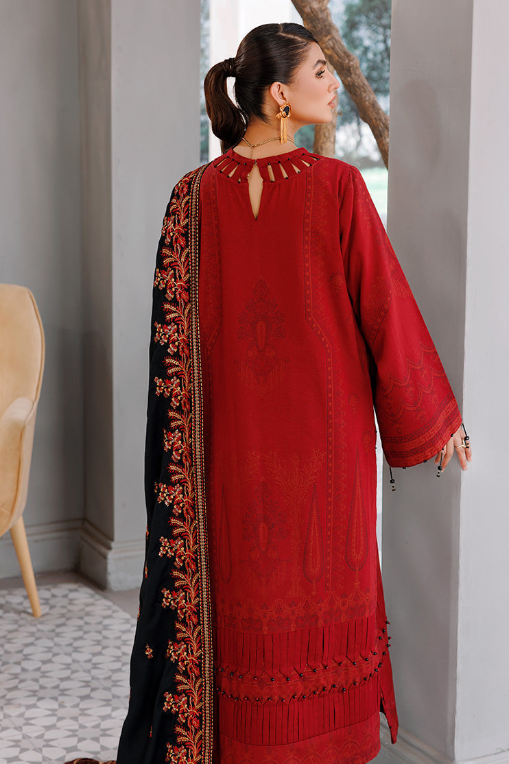 Picture of Ellena - 3-PC Unstitched Jacquard Suit - Available at Raja Sahib