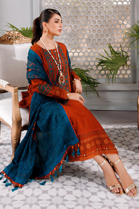 Picture of Ellena - 3-PC Unstitched Jacquard Suit - Available at Raja Sahib