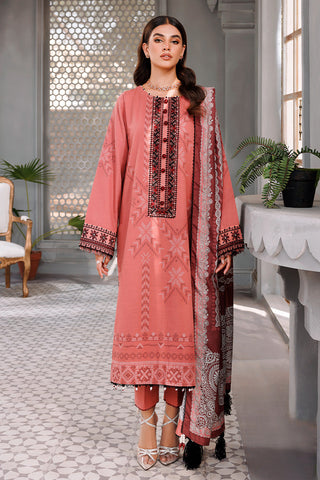 Ellena - 3-PC Unstitched Jacquard Suit