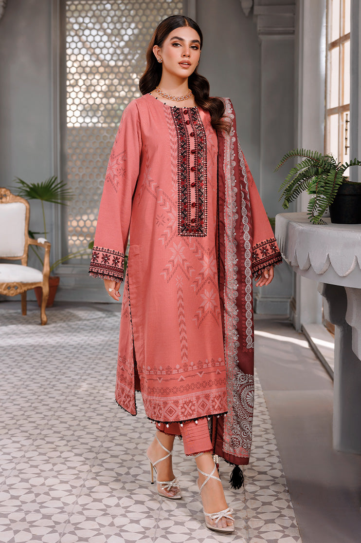 Picture of Ellena - 3-PC Unstitched Jacquard Suit - Available at Raja Sahib