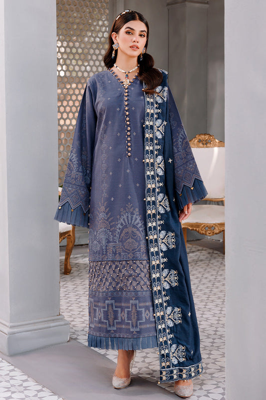 Picture of Ellena - 3-PC Unstitched Jacquard Suit - Available at Raja Sahib