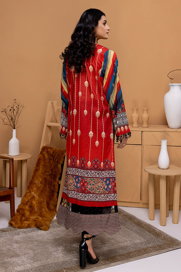 Picture of 1-PC Unstitched Lawn Jacquard Kurti - Available at Raja Sahib