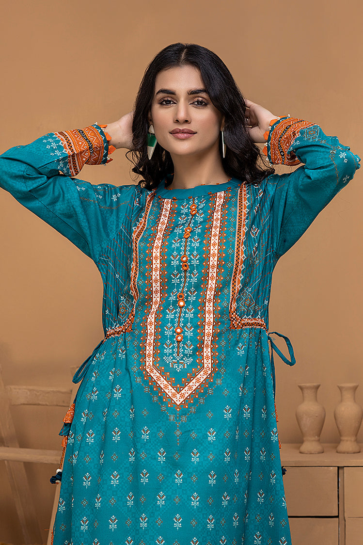 Picture of Ellena - EY-04 Amour Digital Printed Lawn Jacquard Kurti Collection Vol-1 - Available at Raja Sahib