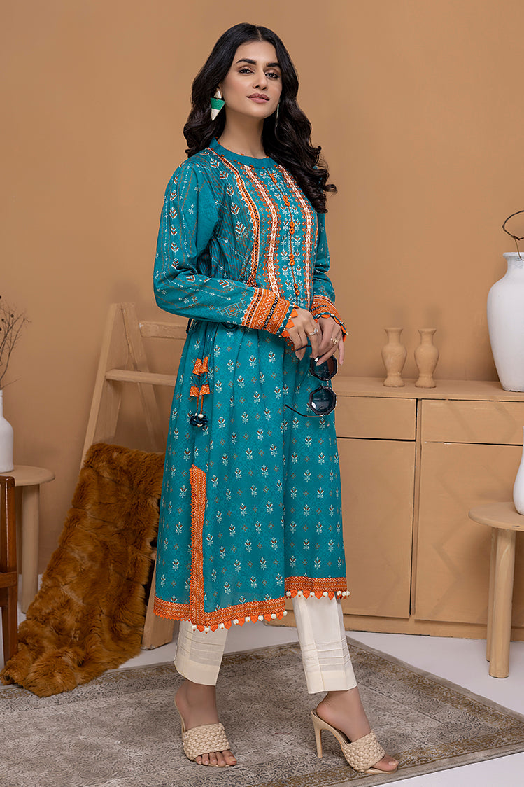 Picture of Ellena - EY-04 Amour Digital Printed Lawn Jacquard Kurti Collection Vol-1 - Available at Raja Sahib