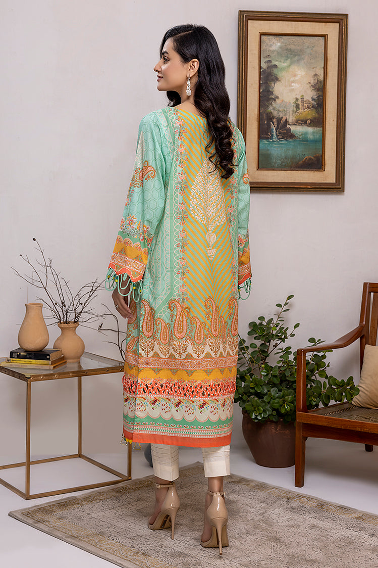 Picture of 1-PC Unstitched Lawn Jacquard Kurti - Available at Raja Sahib