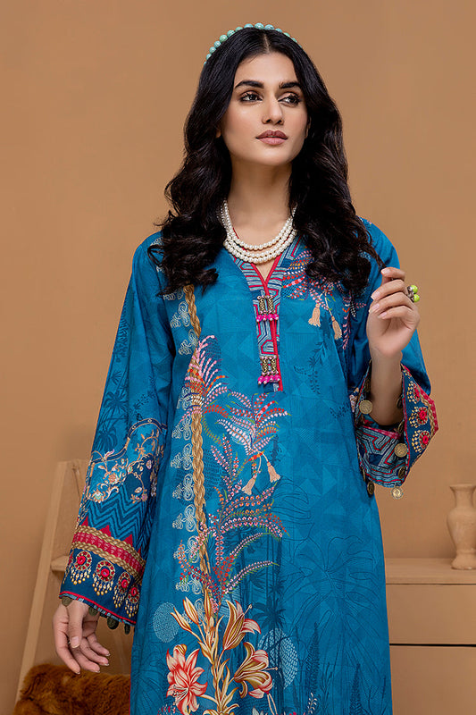 Picture of Ellena - EY-09 Admiral Digital Printed Lawn Jacquard Kurti Collection Vol-1 - Available at Raja Sahib