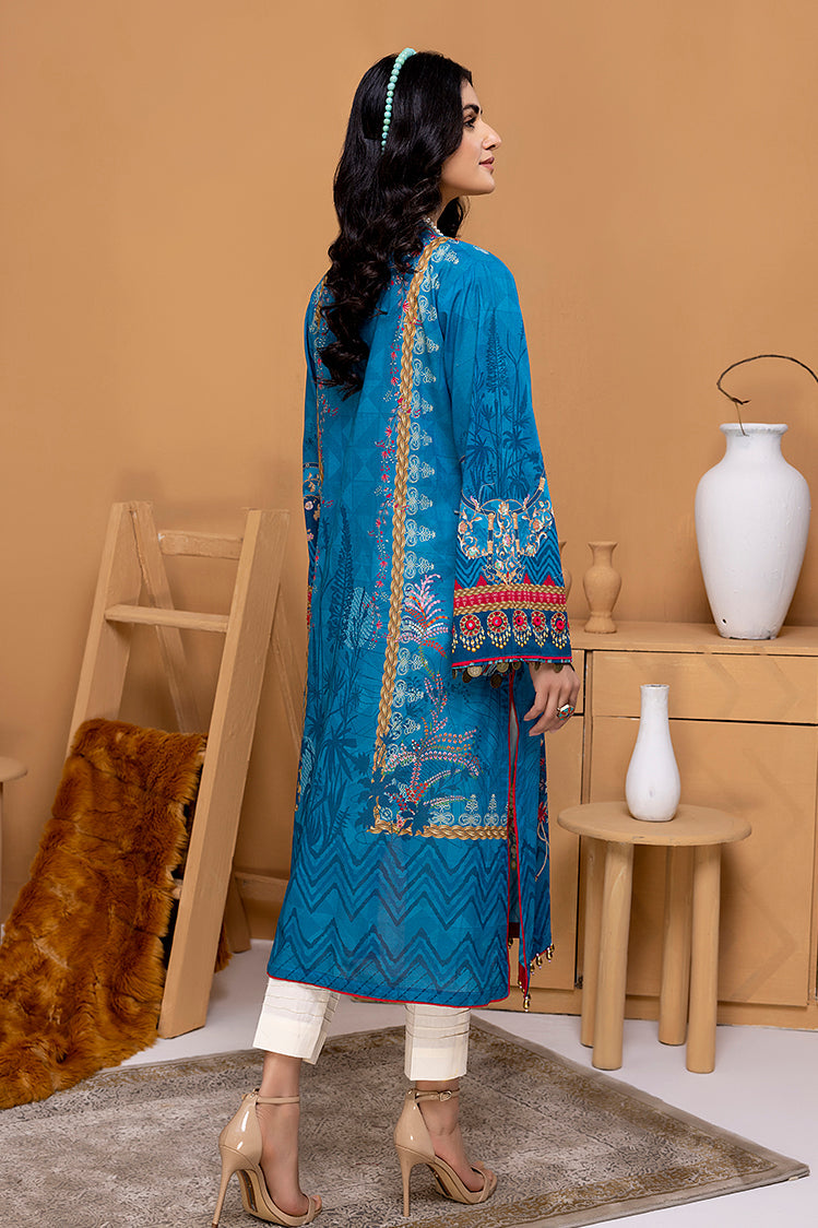 Picture of Ellena - EY-09 Admiral Digital Printed Lawn Jacquard Kurti Collection Vol-1 - Available at Raja Sahib