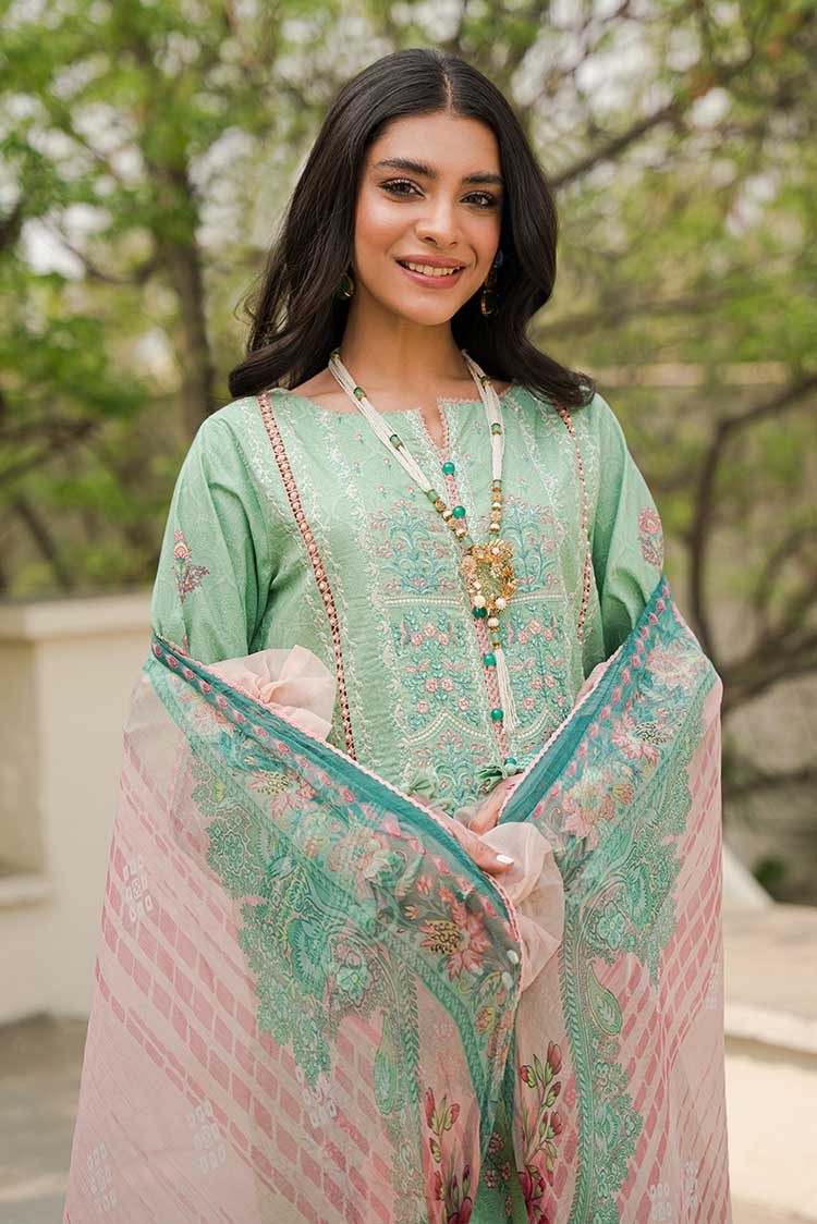 Picture of Ellena - 3-PC Unstitched Lawn Suit - Available at Raja Sahib