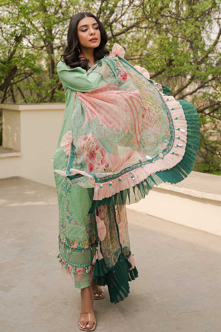 Picture of Ellena - 3-PC Unstitched Lawn Suit - Available at Raja Sahib