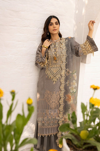 Ellena - 3-PC Unstitched Jacquard Suit