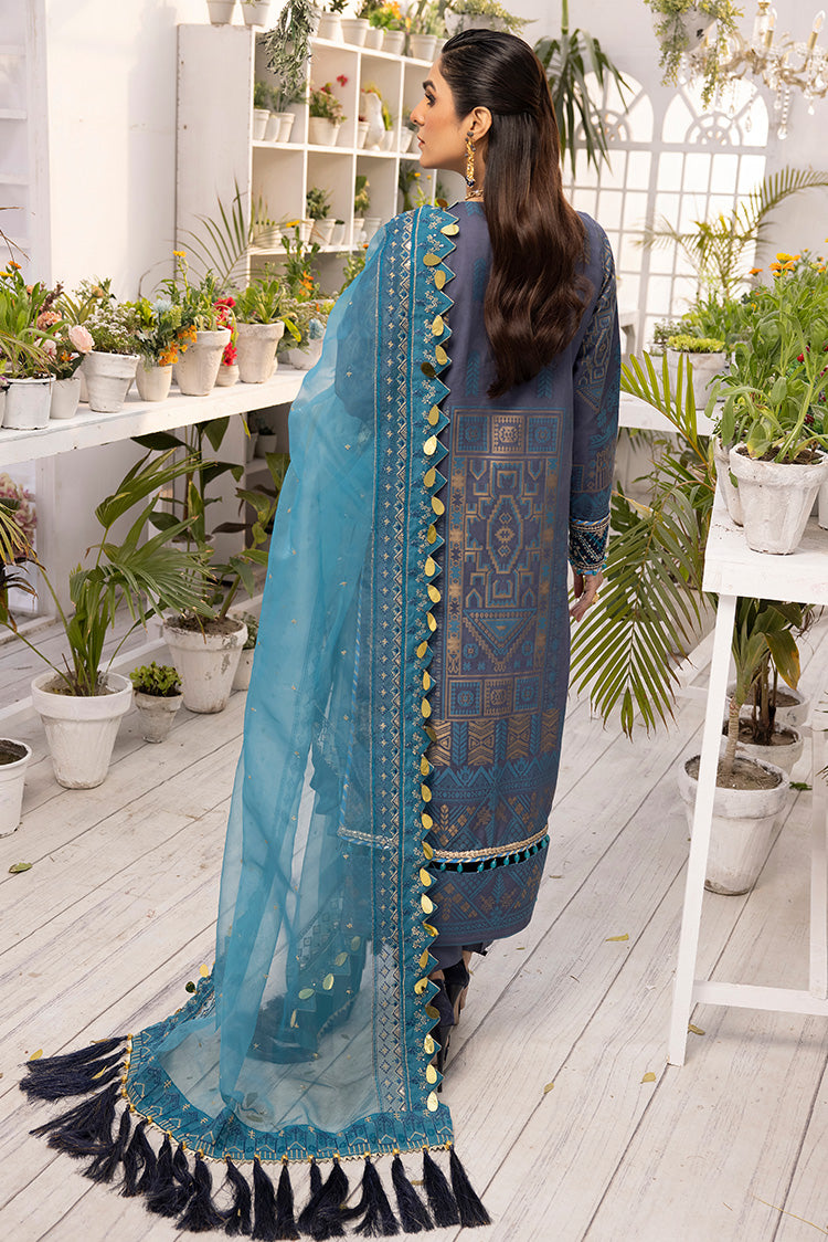 Picture of Ellena - 3-PC Unstitched Jacquard Suit - Available at Raja Sahib