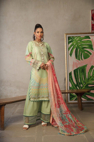 Ellena - 3-PC Unstitched Printed Lawn