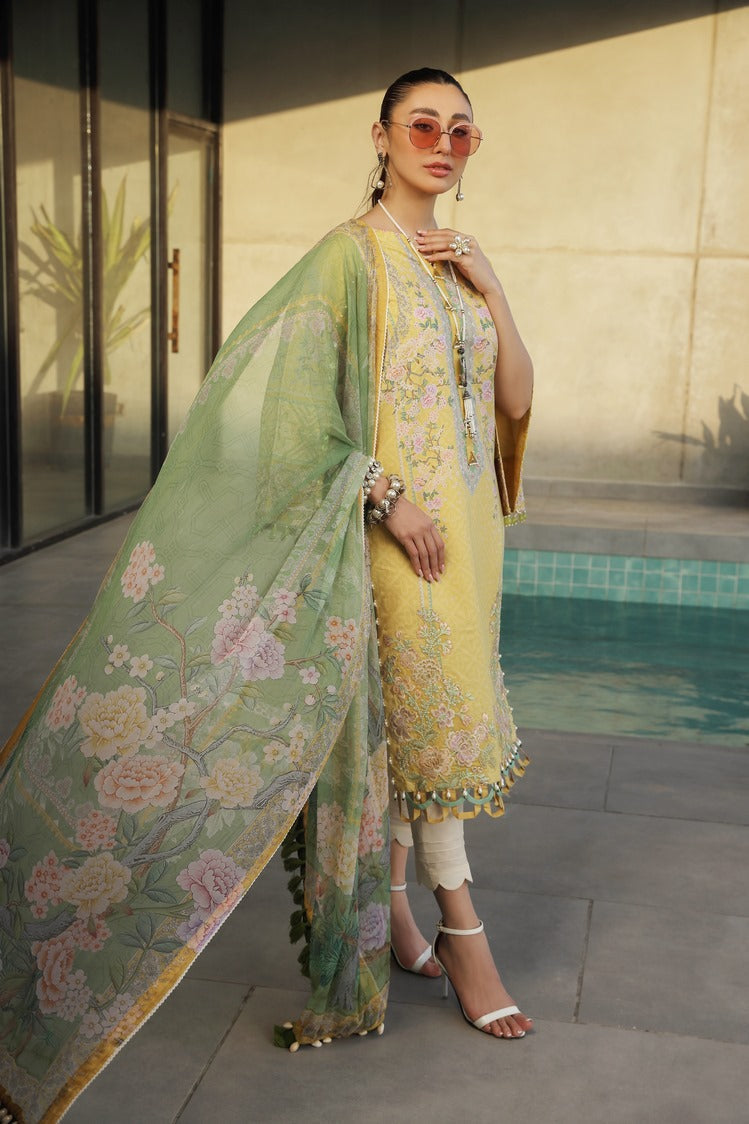 Picture of Ellena - 3-PC Unstitched Printed Lawn - Available at Raja Sahib