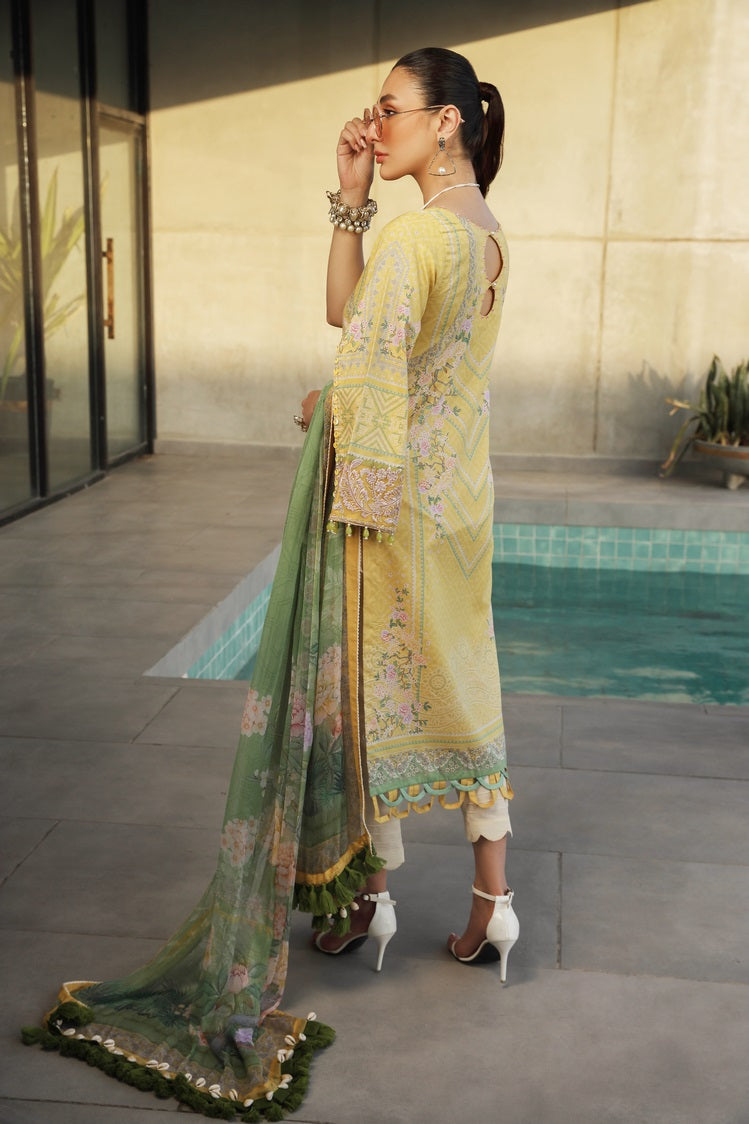 Picture of Ellena - 3-PC Unstitched Printed Lawn - Available at Raja Sahib