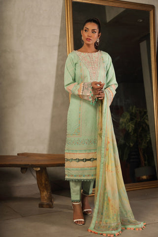 Ellena - 3-PC Unstitched Printed Lawn