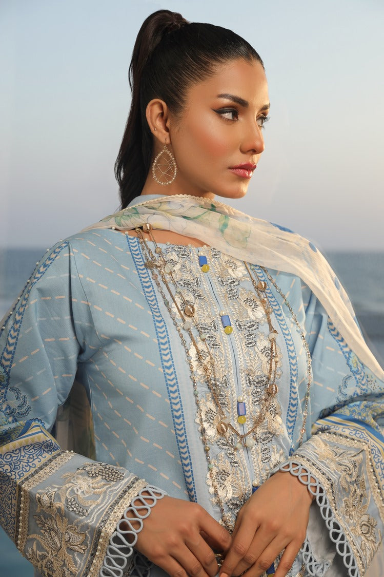 Picture of Ellena - 3-PC Unstitched Printed Lawn - Available at Raja Sahib