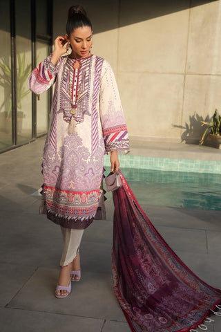 Ellena - 3-PC Unstitched Printed Lawn