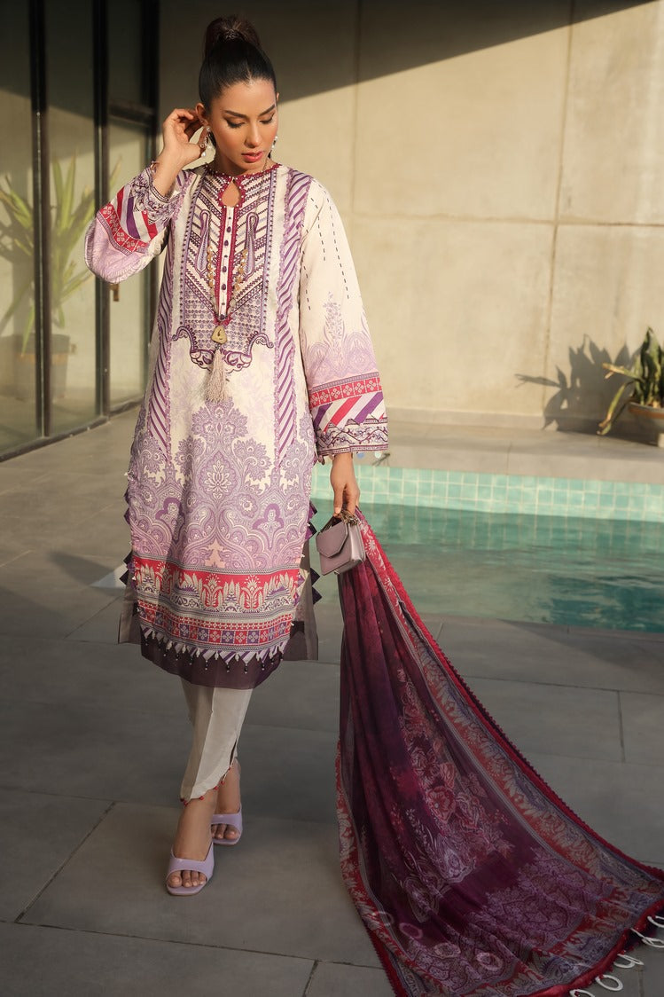 Picture of Ellena - 3-PC Unstitched Printed Lawn - Available at Raja Sahib