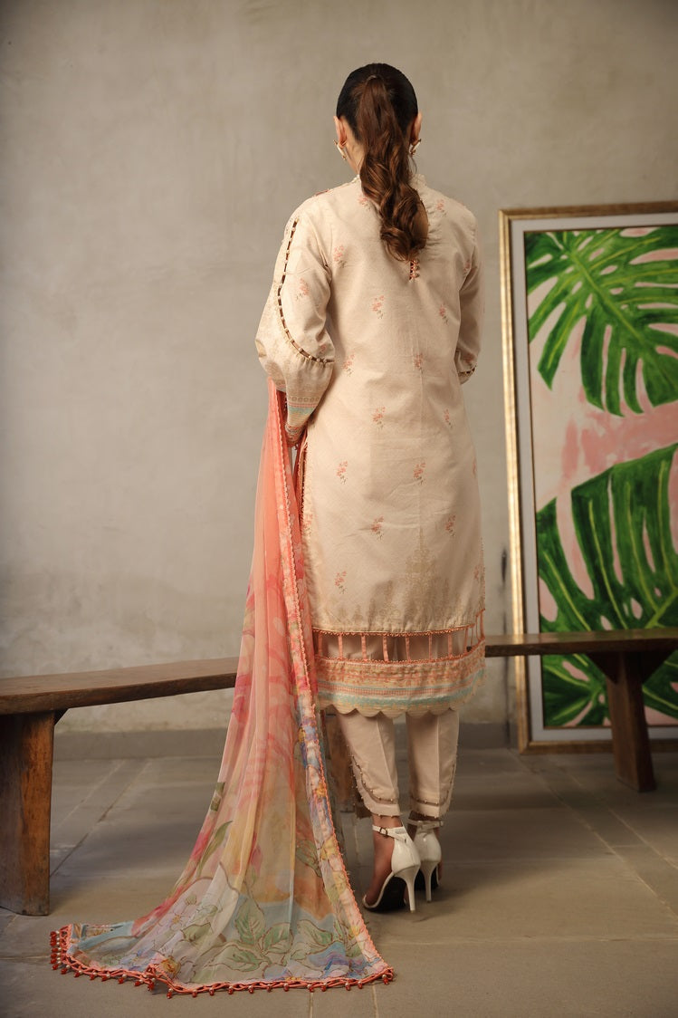 Picture of Ellena - 3-PC Unstitched Printed Lawn - Available at Raja Sahib