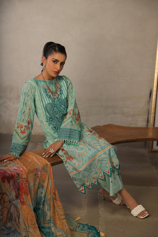 Ellena - 3-PC Unstitched Printed Lawn