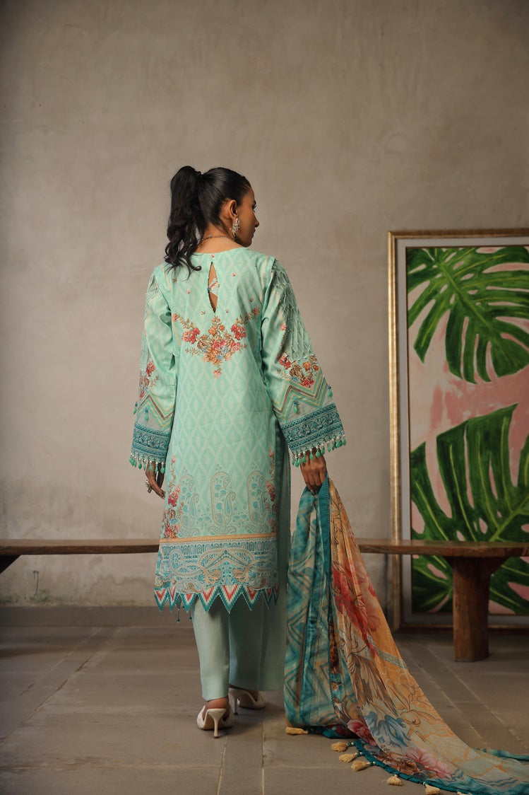 Picture of Ellena - 3-PC Unstitched Printed Lawn - Available at Raja Sahib