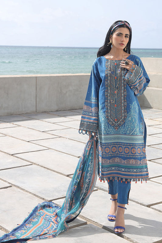 Picture of Ellena - 3-PC Unstitched Printed Lawn - Available at Raja Sahib