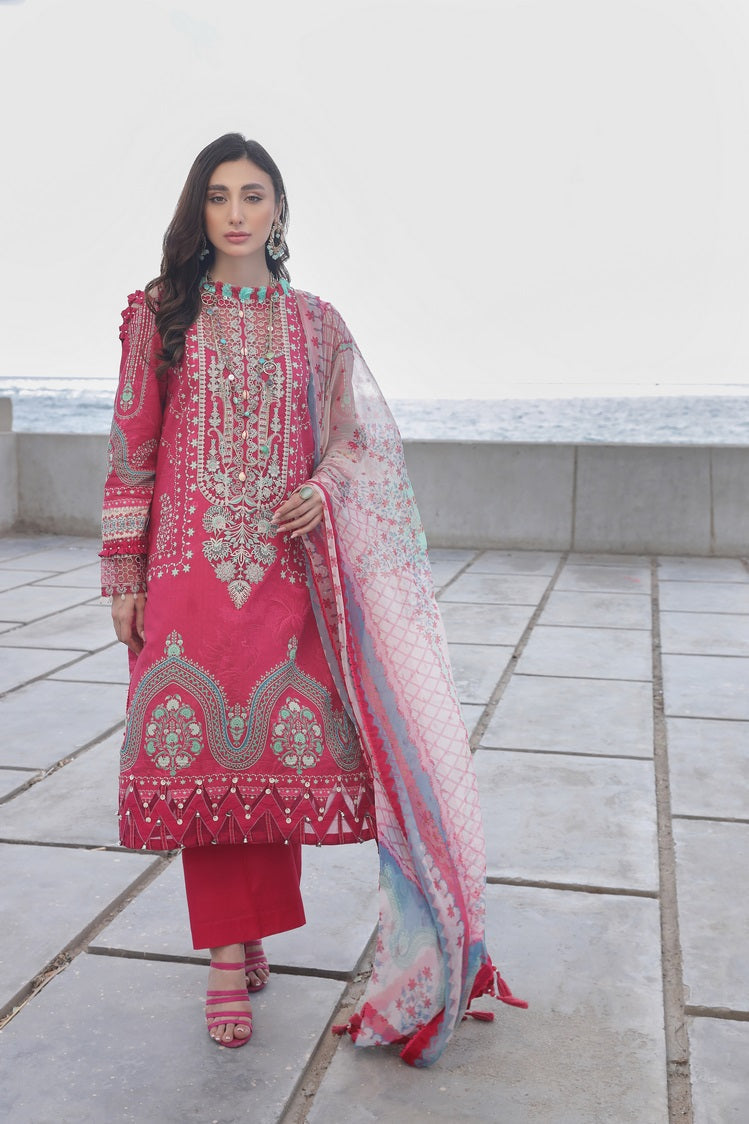 Picture of Ellena - 3-PC Unstitched Printed Lawn - Available at Raja Sahib