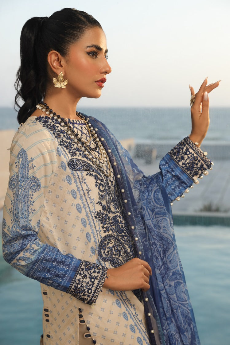 Picture of Ellena - 3-PC Unstitched Printed Lawn - Available at Raja Sahib