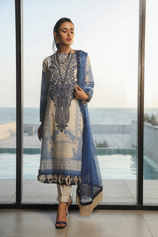 Ellena - 3-PC Unstitched Printed Lawn