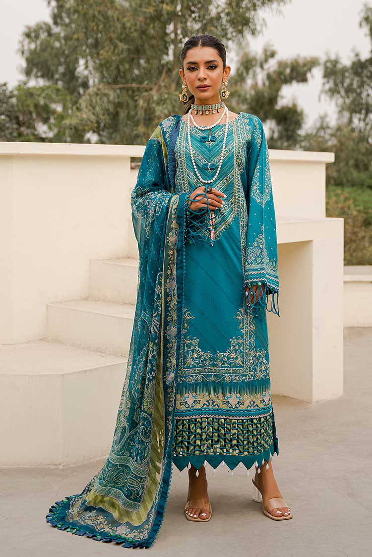 Picture of Ellena - 3-PC Unstitched Lawn Suit - Available at Raja Sahib