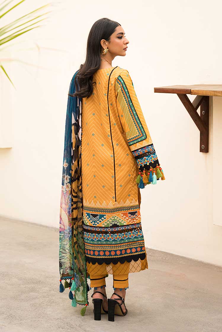 Picture of Ellena - 3-PC Unstitched Lawn Suit - Available at Raja Sahib