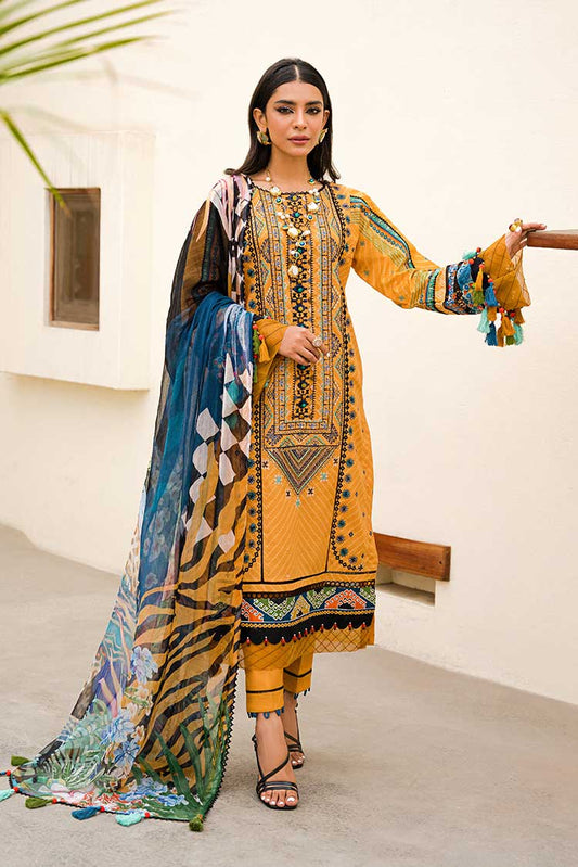 Picture of Ellena - 3-PC Unstitched Lawn Suit - Available at Raja Sahib