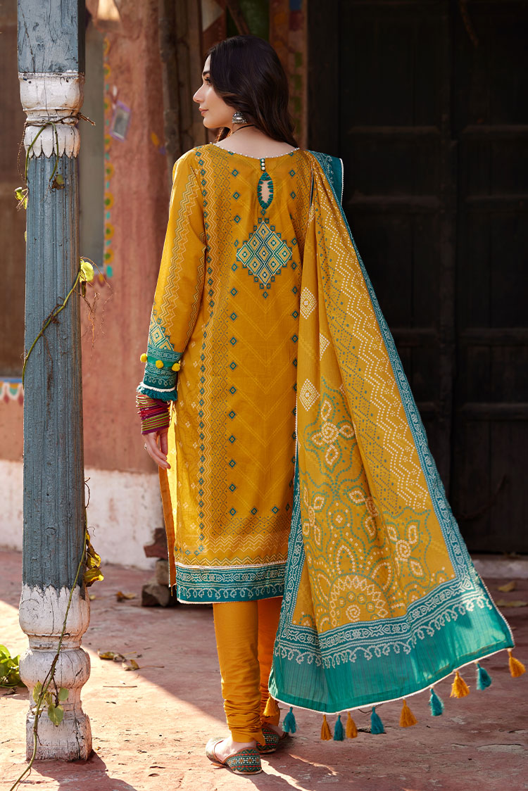 Picture of Ellena - 3-PC Unstitched Chunri Lawn - Available at Raja Sahib