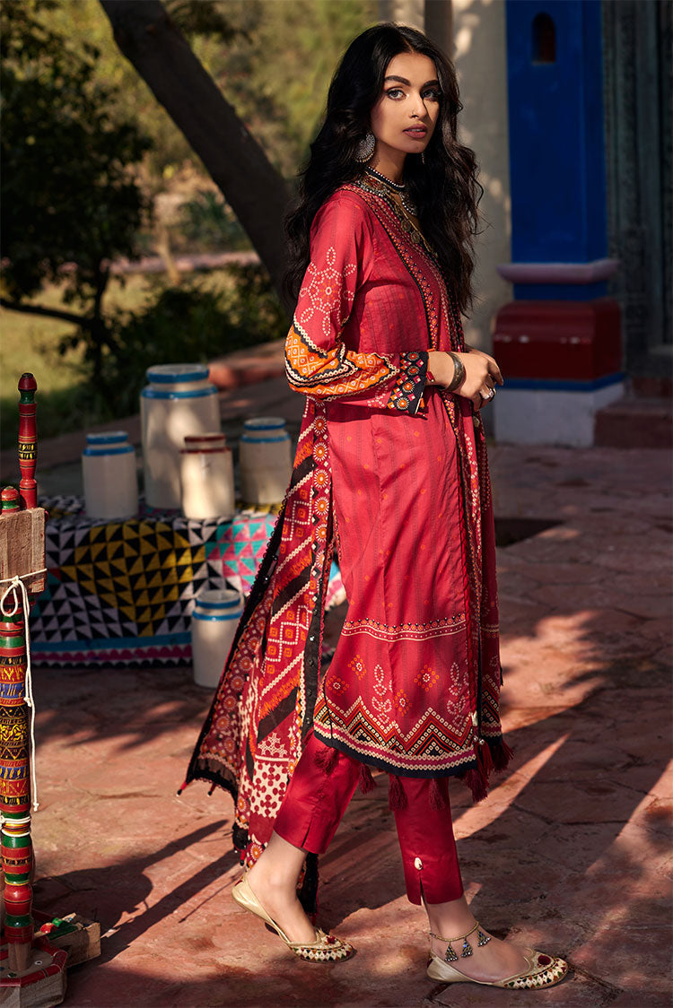 Picture of Ellena - 3-PC Unstitched Chunri Lawn - Available at Raja Sahib