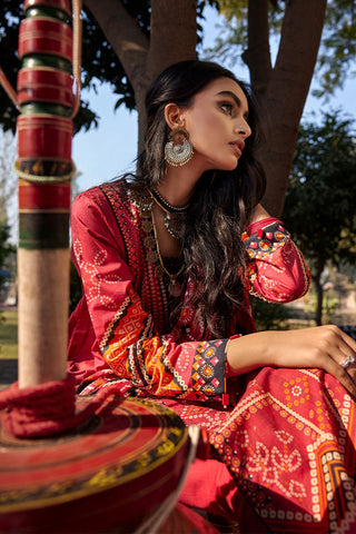 Ellena - 3-PC Unstitched Chunri Lawn